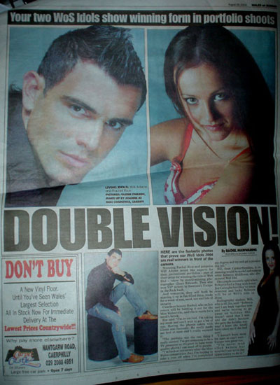 Double Vision! newspaper article
