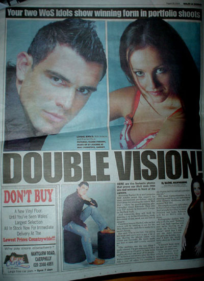 Double Vision! newspaper article Double Vision! newspaper article