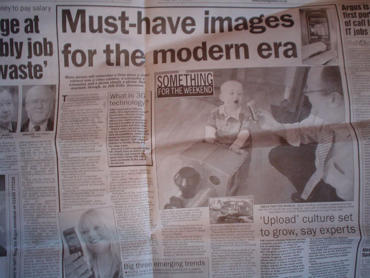 Must have images for the modern era newspaper article