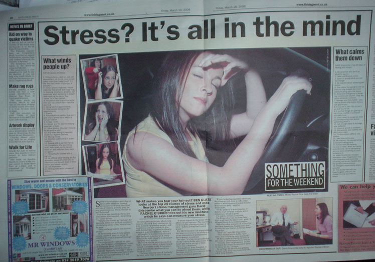 Stress? Its all in the mind newspaper article