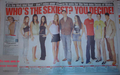 Who's the sexiest? You decide! newspaper article